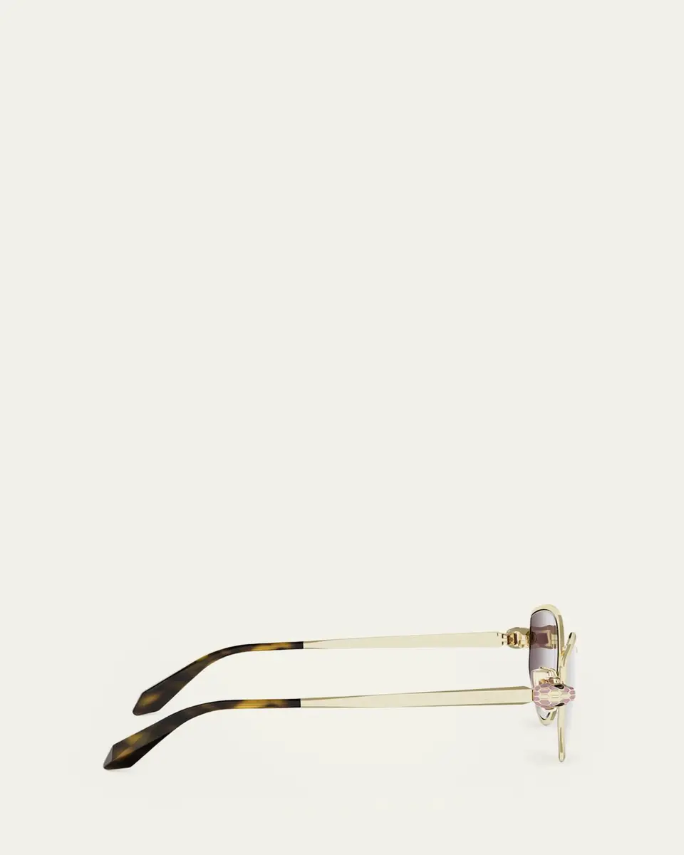 BVLGARI Serpenti Forever 55mm Metal Oval Sunglasses | Thumbnail 4 BVLGARI Serpenti Forever 55mm Metal Oval Sunglasses | Thumbnail 4