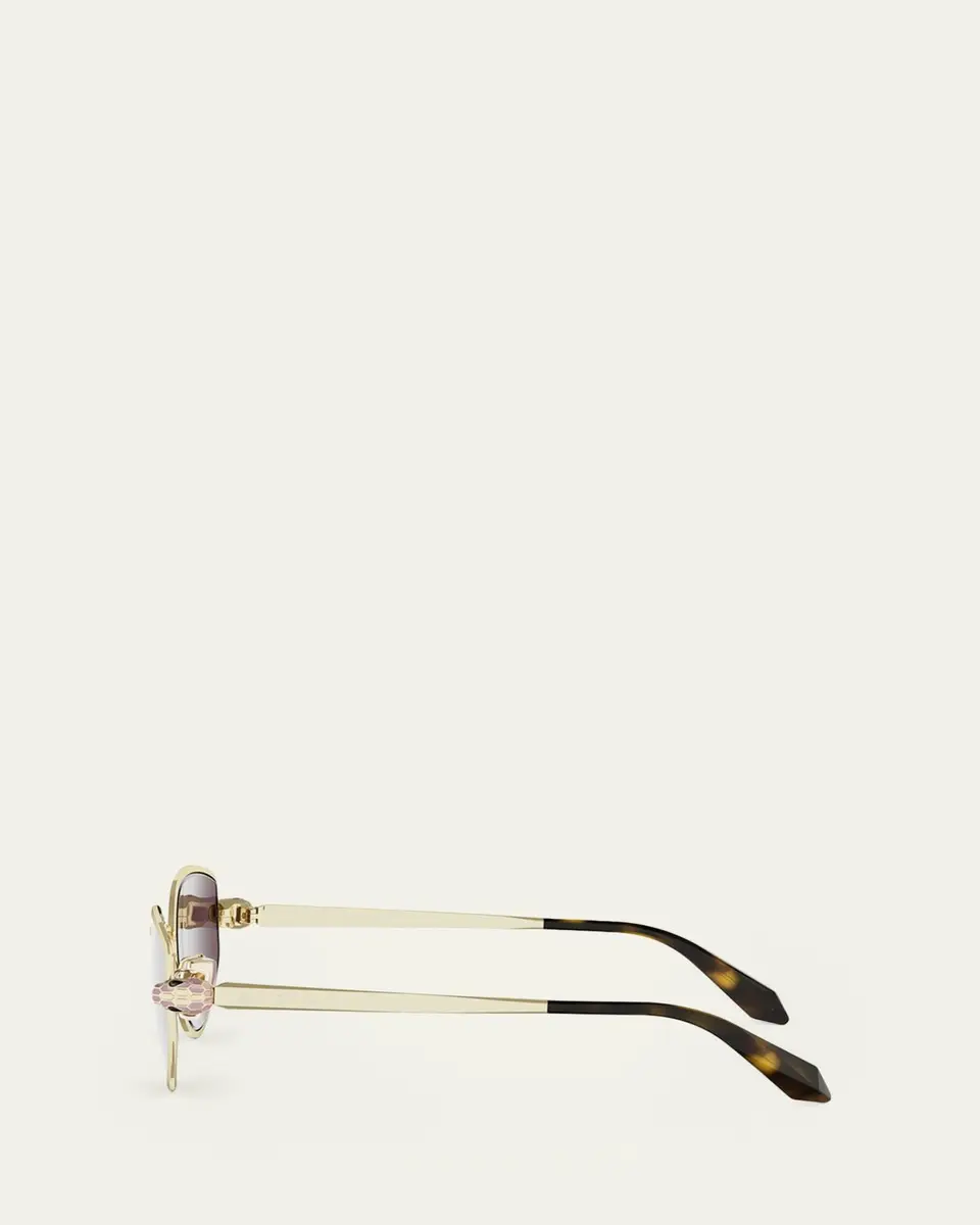 BVLGARI Serpenti Forever 55mm Metal Oval Sunglasses | Thumbnail 5 BVLGARI Serpenti Forever 55mm Metal Oval Sunglasses | Thumbnail 5