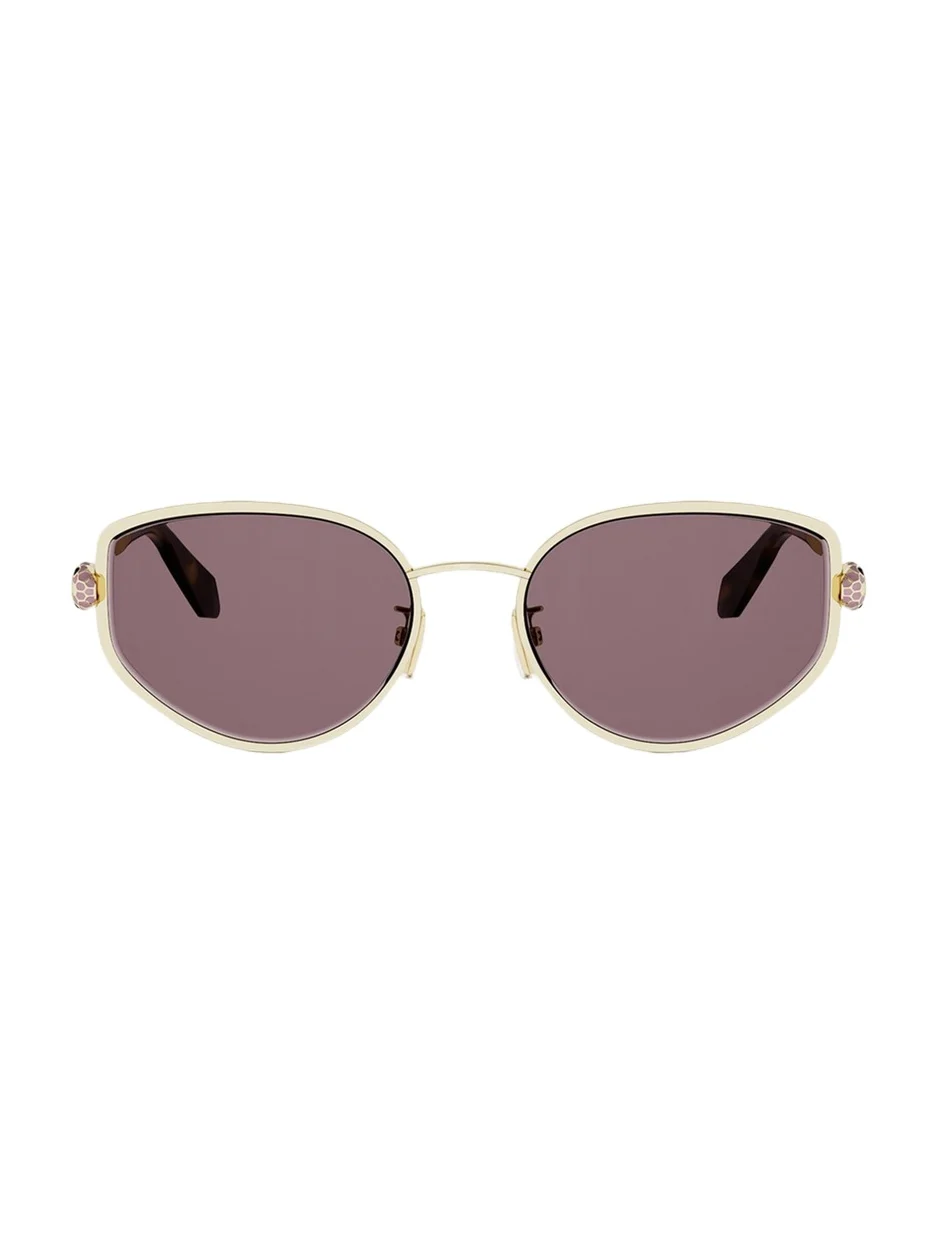 Serpenti Forever 55mm Metal Oval Sunglasses Serpenti Forever 55mm Metal Oval Sunglasses