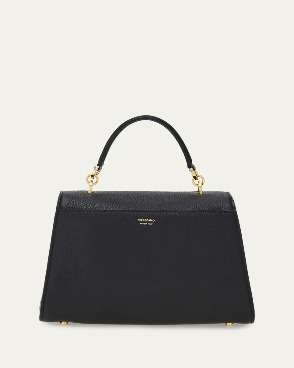 Ferragamo Double Gancio Leather Top-Handle Bag | Thumbnail 2 Ferragamo Double Gancio Leather Top-Handle Bag | Thumbnail 2