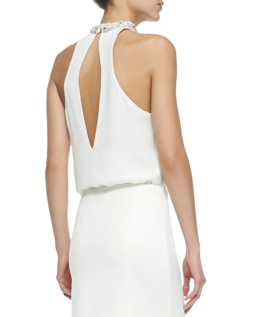 Et Ochs Arabella Plunging Draped Column Gown | Thumbnail 6 Et Ochs Arabella Plunging Draped Column Gown | Thumbnail 6