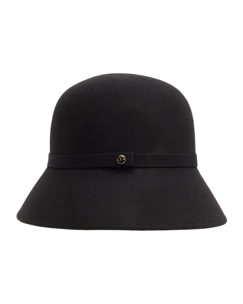 Valentino Garavani VLogo Signature Cloche Hat | Image 1 Valentino Garavani VLogo Signature Cloche Hat | Image 1