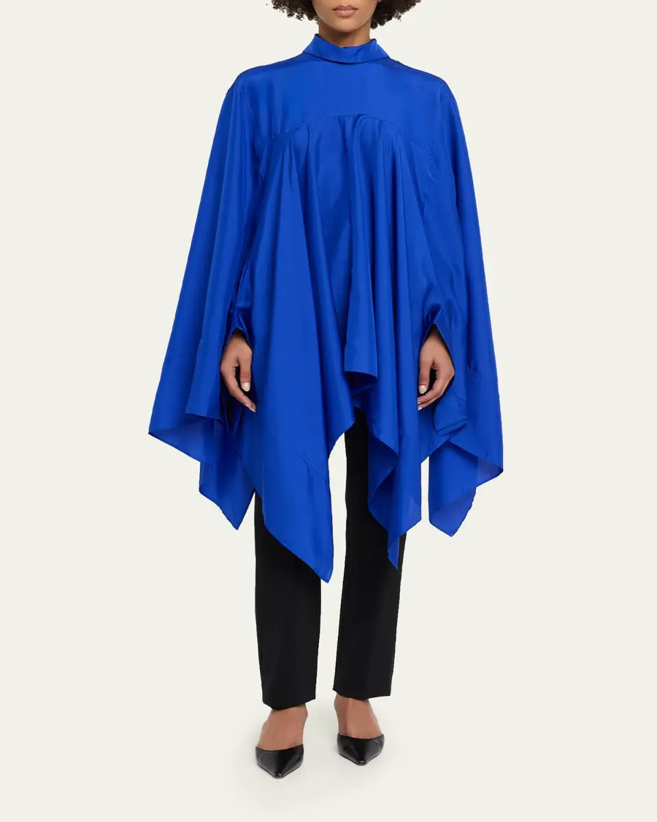 Lanvin Silk Handkerchief Caftan Top | Thumbnail 2 Lanvin Silk Handkerchief Caftan Top | Thumbnail 2