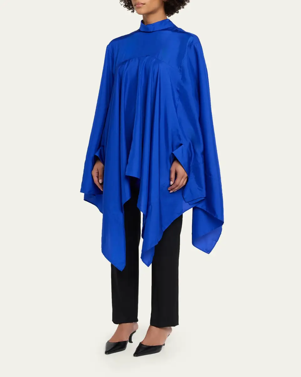 Lanvin Silk Handkerchief Caftan Top | Thumbnail 4 Lanvin Silk Handkerchief Caftan Top | Thumbnail 4