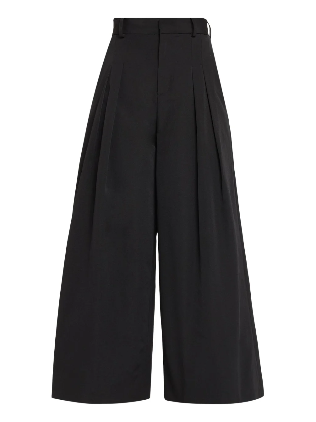 Wide-Leg Cotton Double-Pleat Pants Wide-Leg Cotton Double-Pleat Pants