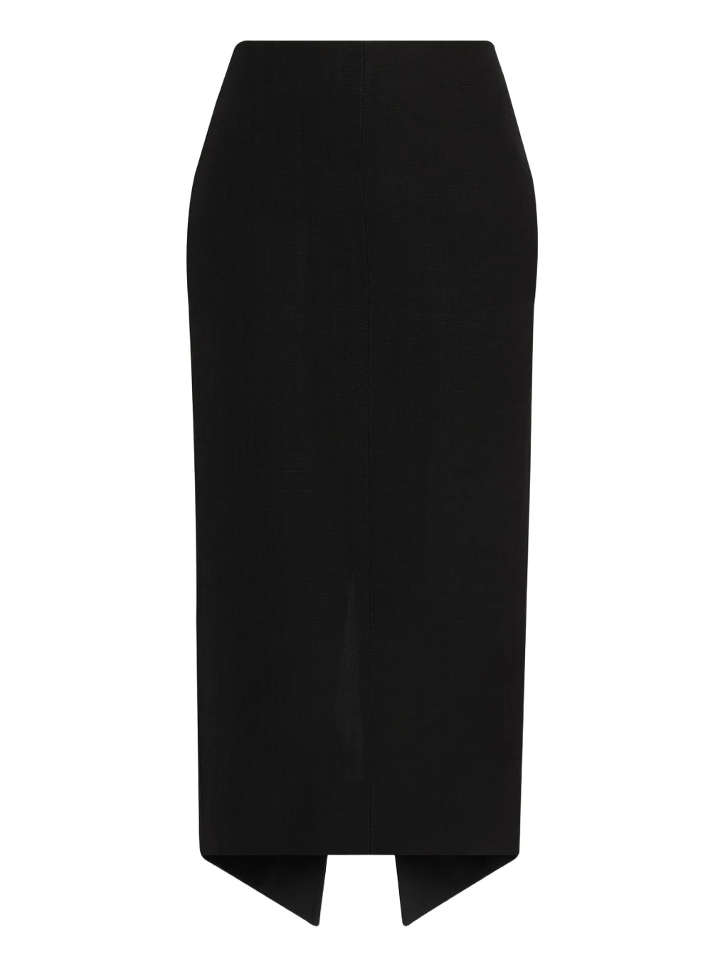 Silk-Blend Asymmetric Slit Midi Skirt Silk-Blend Asymmetric Slit Midi Skirt