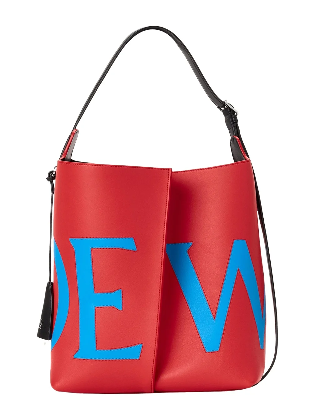 Bilbao Logo-Print Leather Trapeze Bucket Bag Bilbao Logo-Print Leather Trapeze Bucket Bag