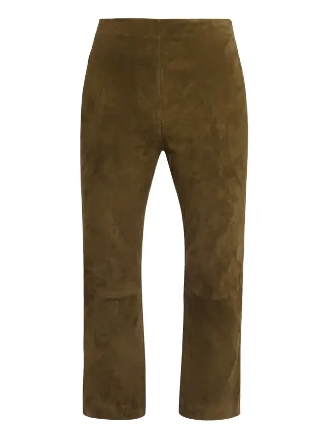 Veda Cropped Vegan Suede Pants