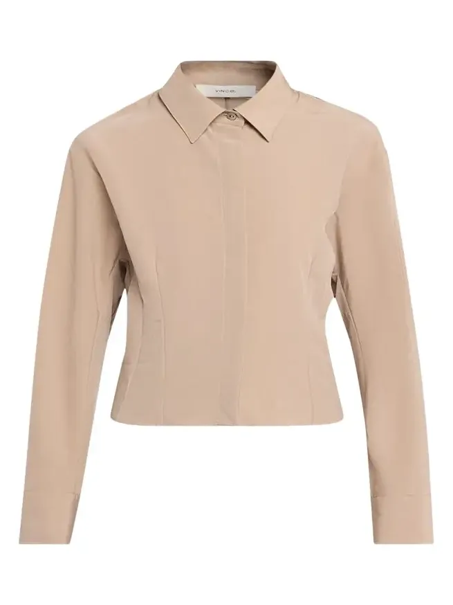 Shirt Jacket with Blouson Back Shirt Jacket with Blouson Back