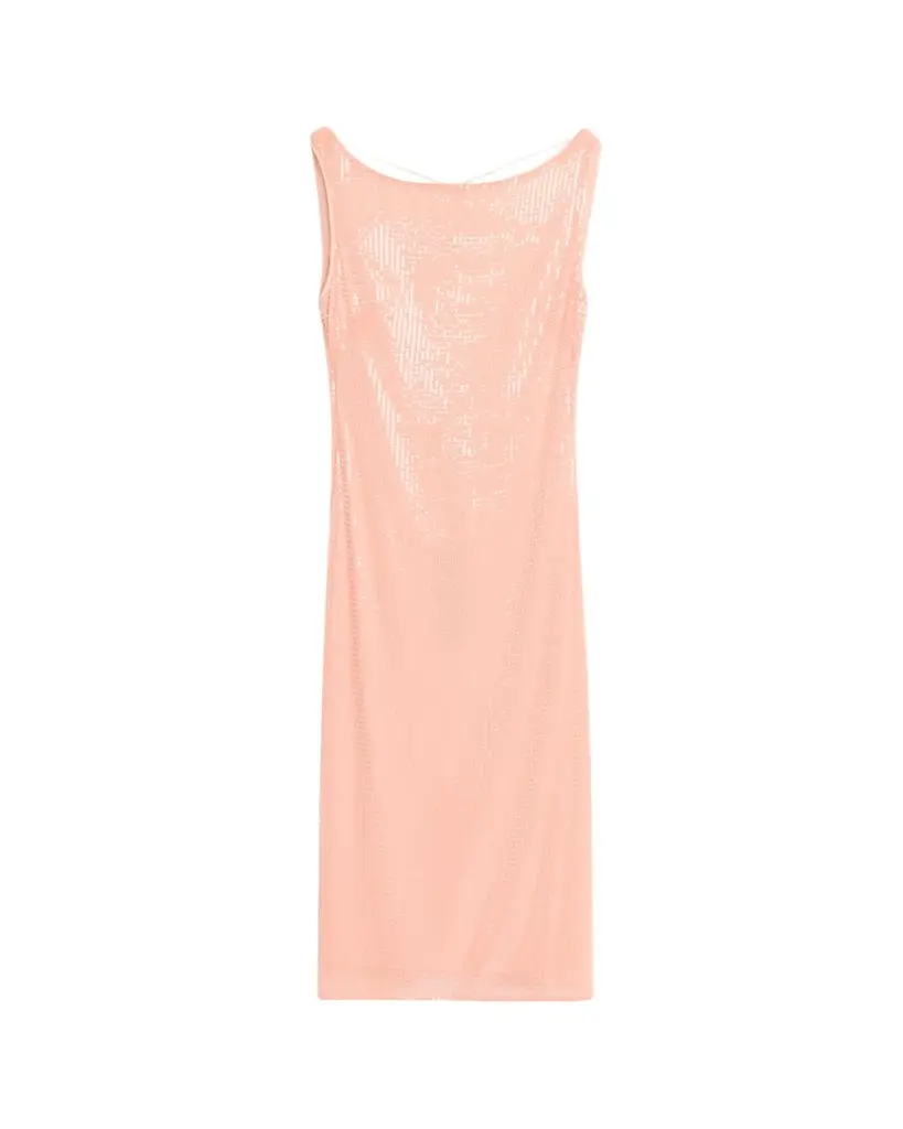 Wendolyn Embellished Cowl-Back Midi Dress Wendolyn Embellished Cowl-Back Midi Dress