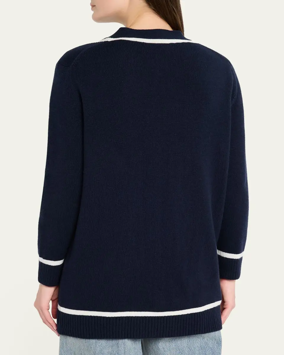 Libertine Cashmere Trompe L'oeil Cardigan | Thumbnail 3