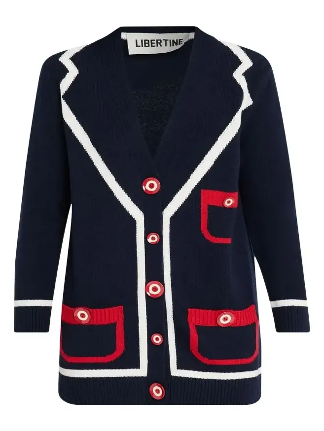 Cashmere Trompe L'oeil Cardigan Cashmere Trompe L'oeil Cardigan