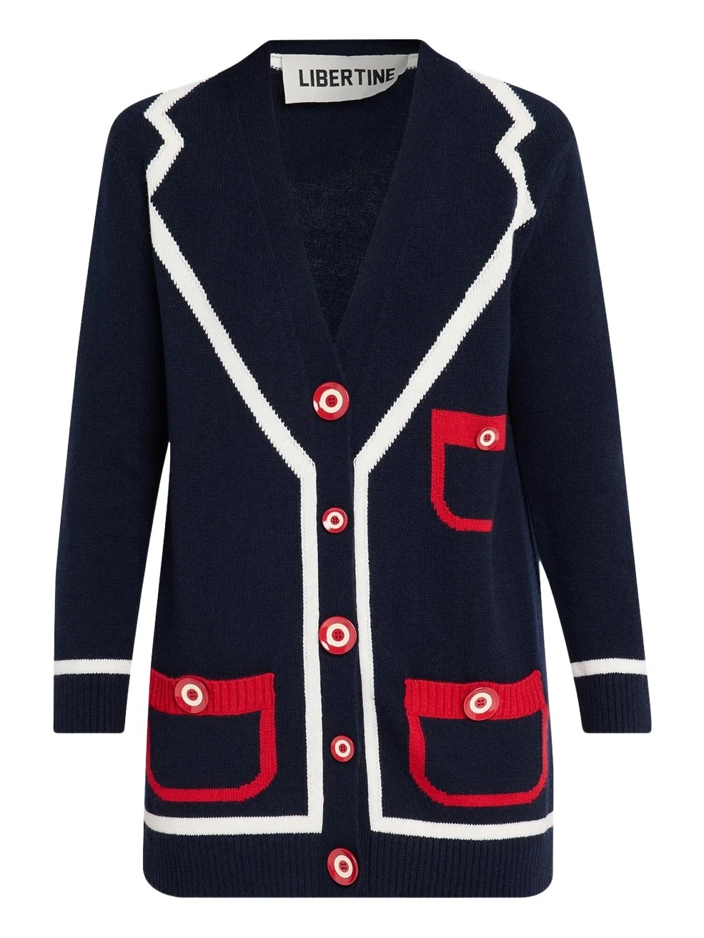 Cashmere Trompe L'oeil Cardigan Cashmere Trompe L'oeil Cardigan