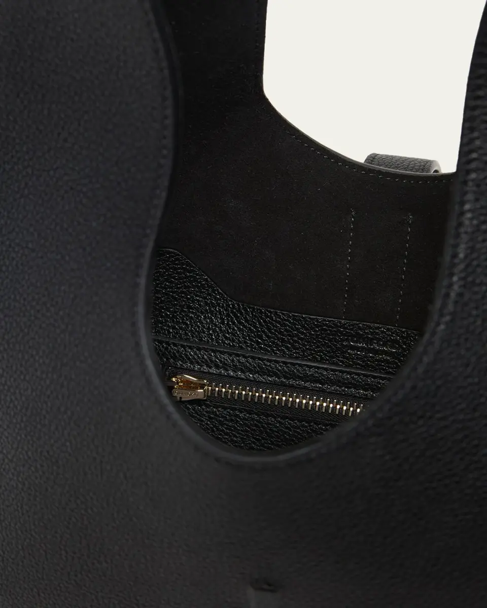 Tom Ford Kara Medium Hanging T Leather Hobo Bag | Thumbnail 4 Tom Ford Kara Medium Hanging T Leather Hobo Bag | Thumbnail 4