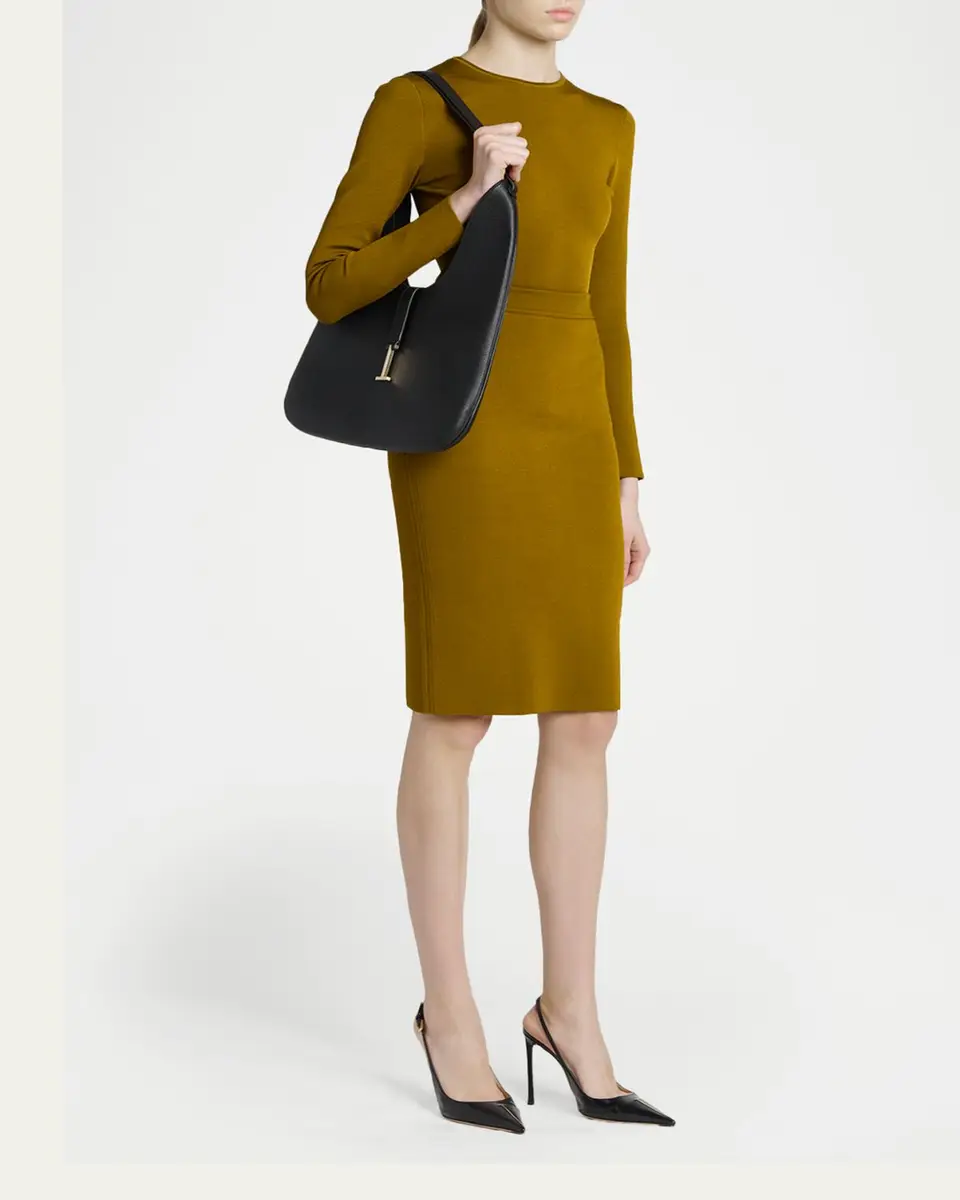 Tom Ford Kara Medium Hanging T Leather Hobo Bag | Thumbnail 5 Tom Ford Kara Medium Hanging T Leather Hobo Bag | Thumbnail 5