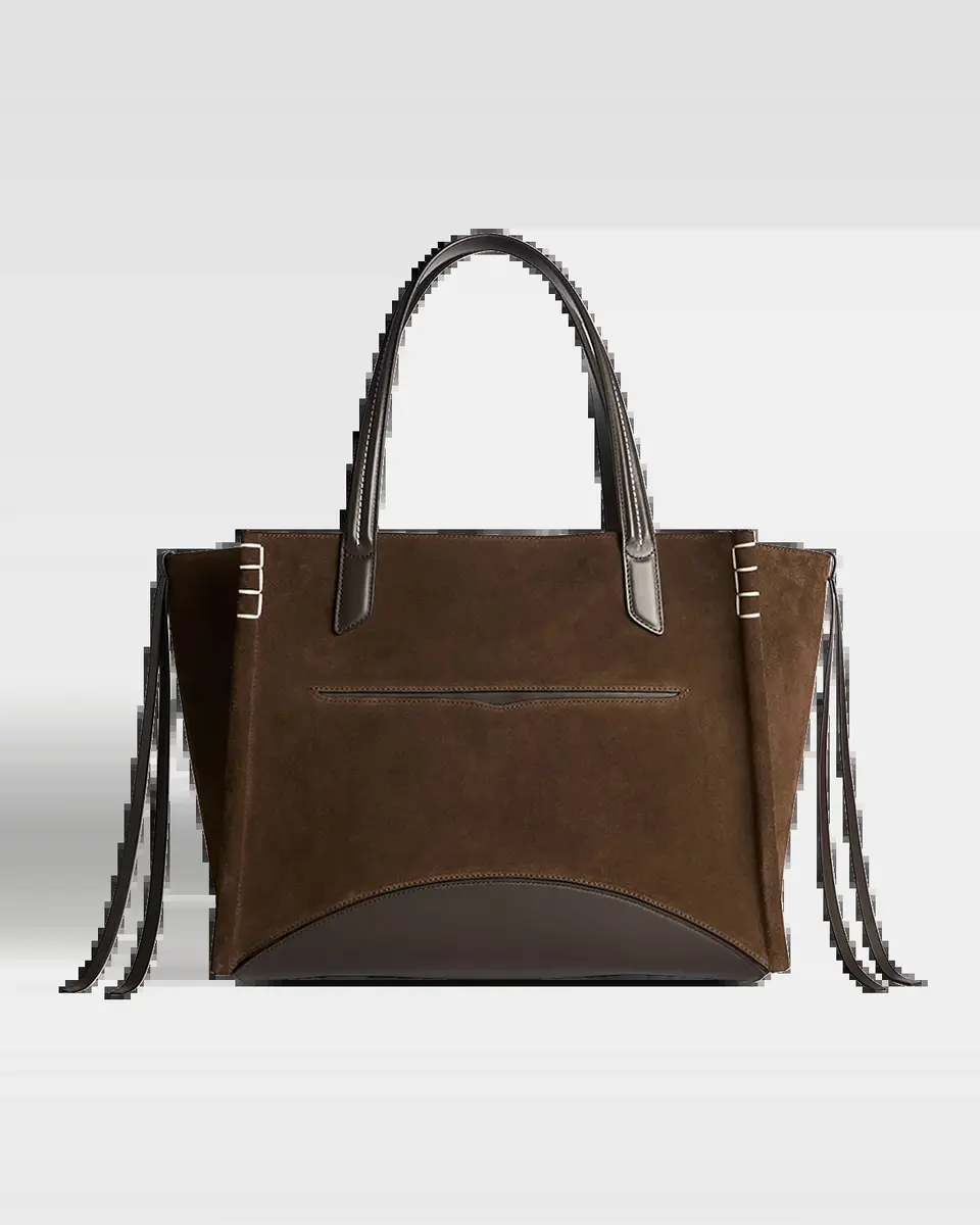 JW Anderson Loafer Cabas Suede & Leather Shoulder Bag | Thumbnail 2 JW Anderson Loafer Cabas Suede & Leather Shoulder Bag | Thumbnail 2