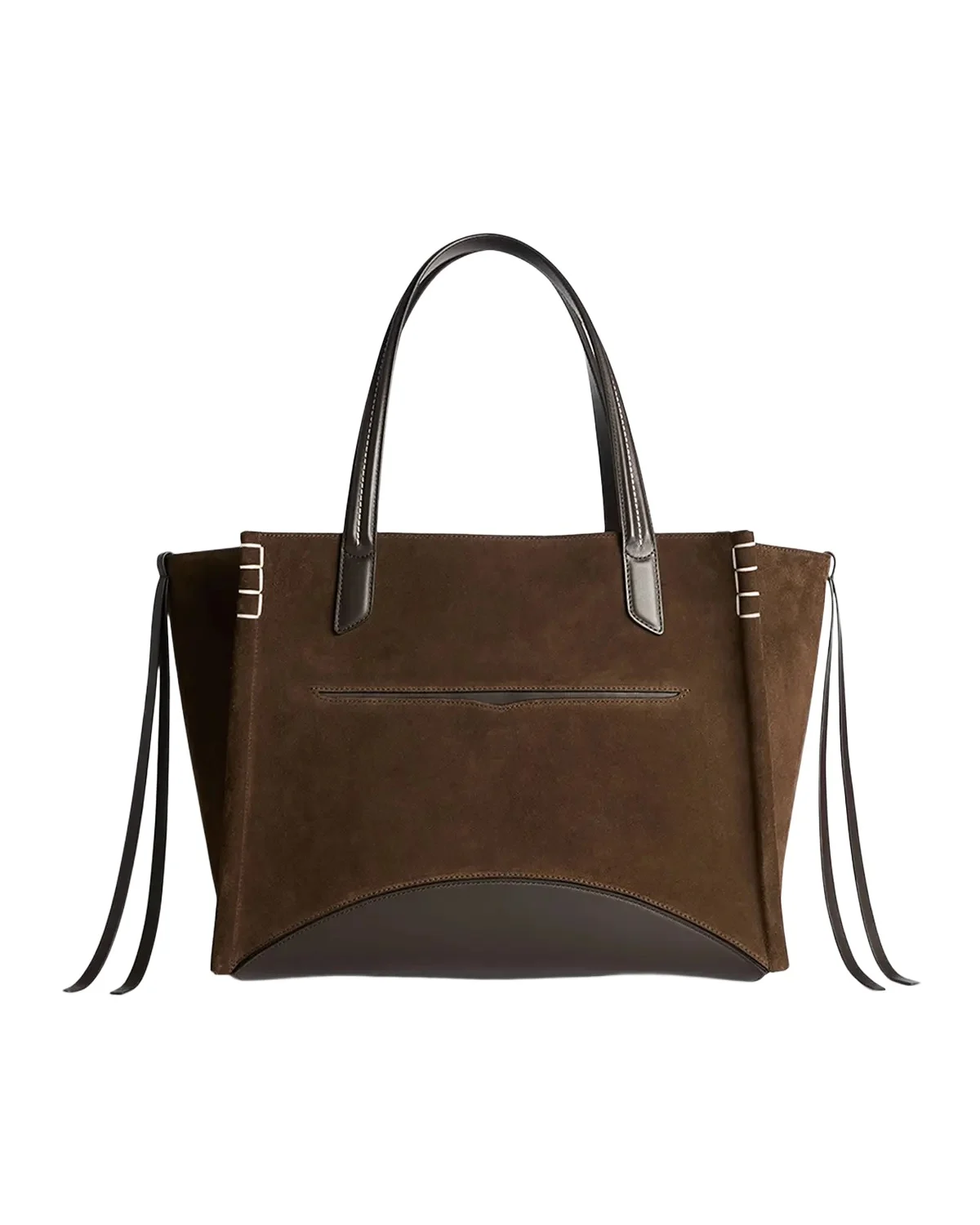 Loafer Cabas Suede & Leather Shoulder Bag