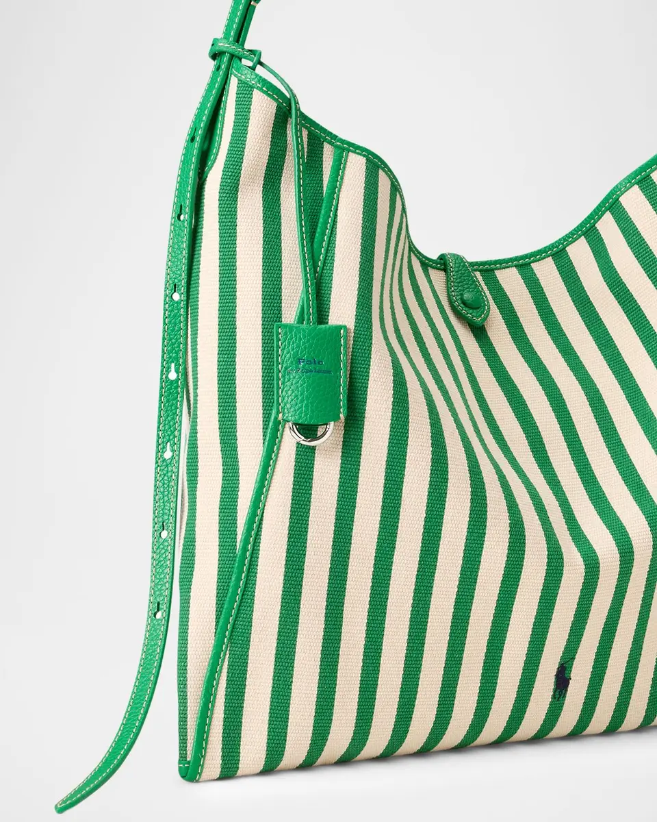 Polo Ralph Lauren Polo Play Striped Canvas Messenger Bag | Thumbnail 5