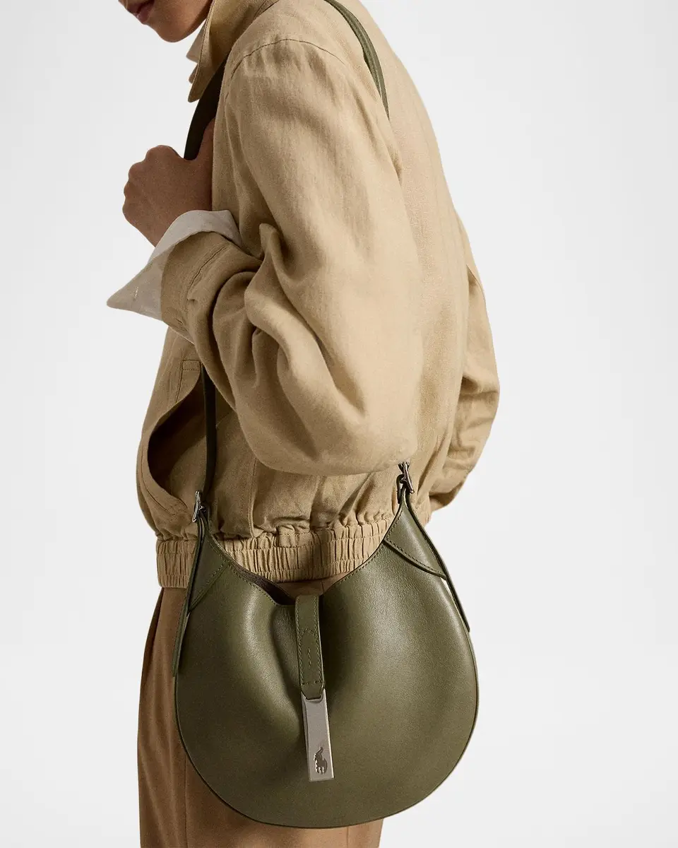 Polo Ralph Lauren Polo ID Calfskin Large Shoulder Bag | Thumbnail 5