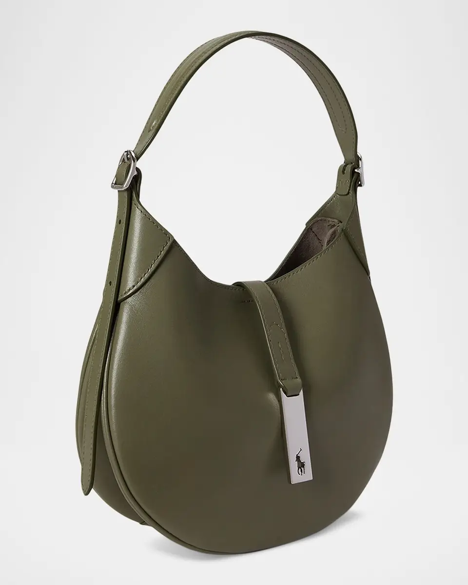 Polo Ralph Lauren Polo ID Calfskin Large Shoulder Bag | Thumbnail 8