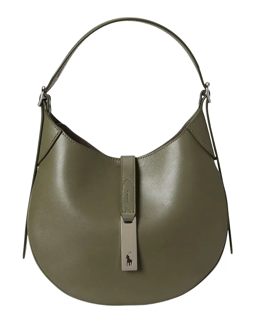 Polo Ralph Lauren Polo ID Calfskin Large Shoulder Bag