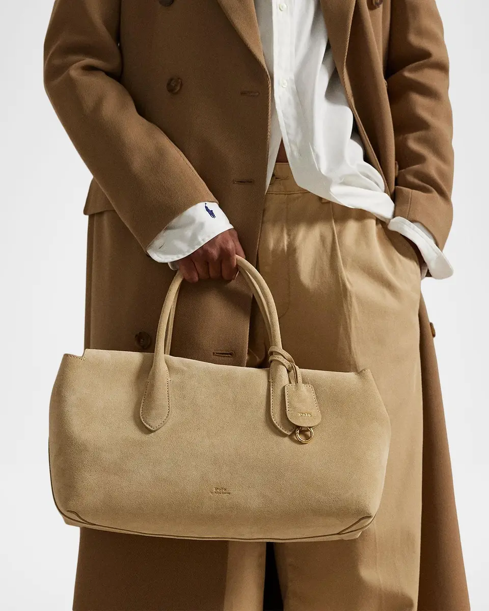Polo Ralph Lauren Bellport Suede Satchel Bag | Thumbnail 2