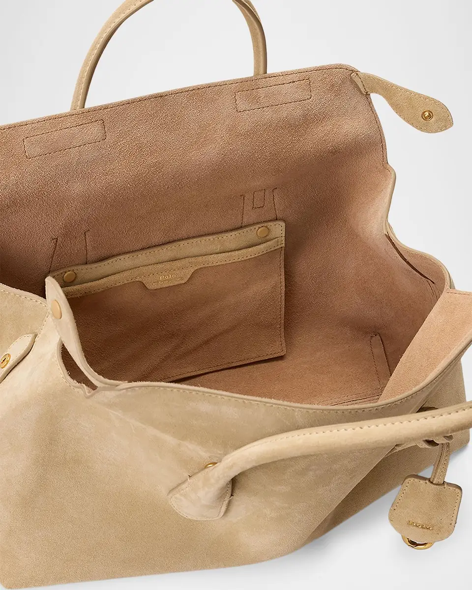 Polo Ralph Lauren Bellport Suede Satchel Bag | Thumbnail 4