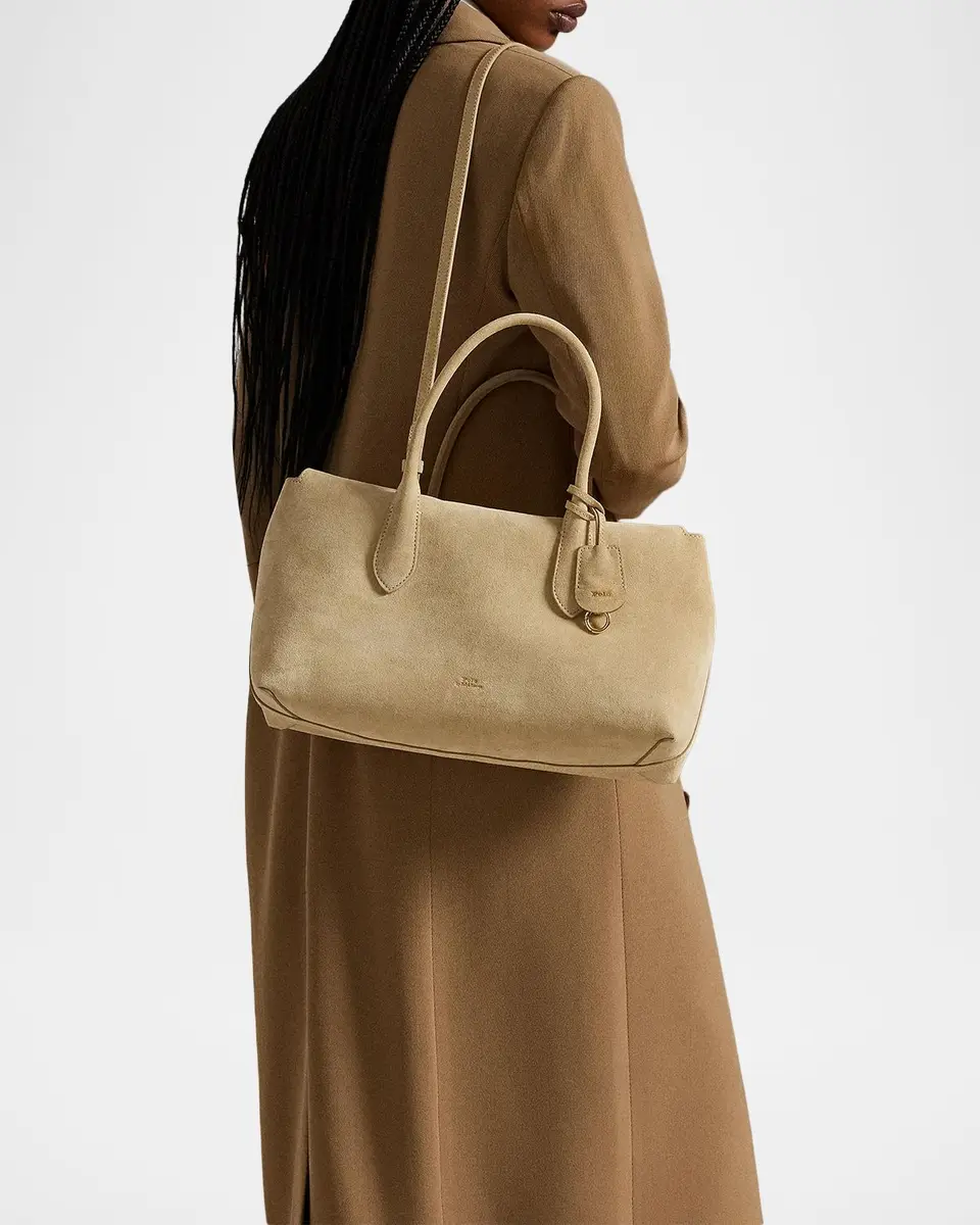 Polo Ralph Lauren Bellport Suede Satchel Bag | Thumbnail 5