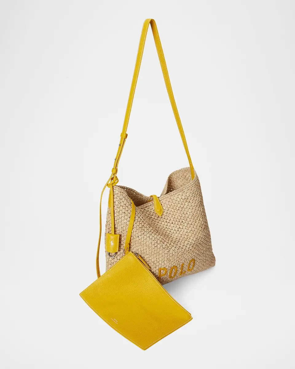 Polo Ralph Lauren Polo Play Raffia Messenger Bag | Thumbnail 4 Polo Ralph Lauren Polo Play Raffia Messenger Bag | Thumbnail 4