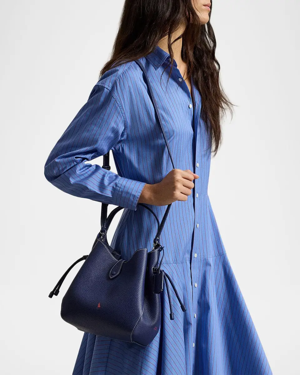 Polo Ralph Lauren Polo Play Leather Drawstring Crossbody Bucket Bag | Thumbnail 5