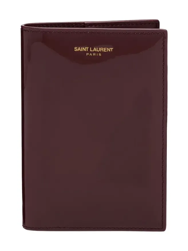 Saint Laurent Patent Leather Passport Case