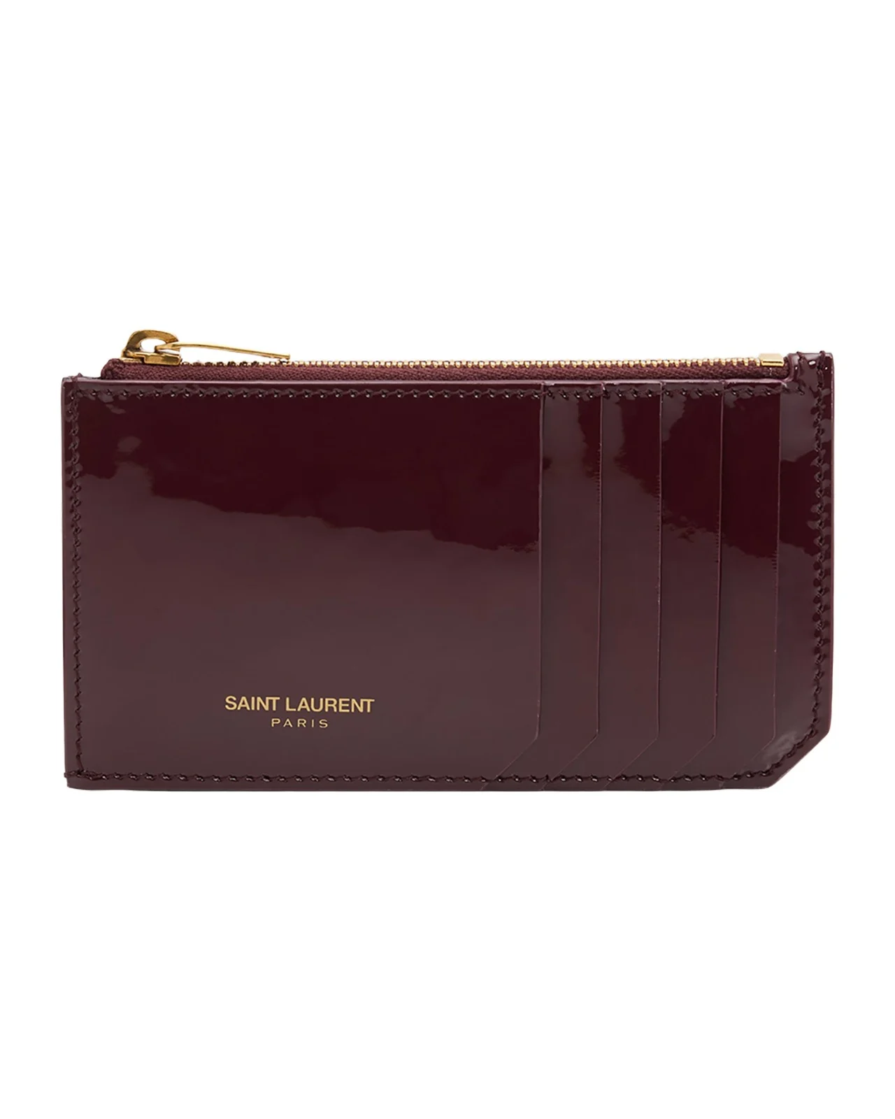 Saint Laurent Patent Leather Card Holder