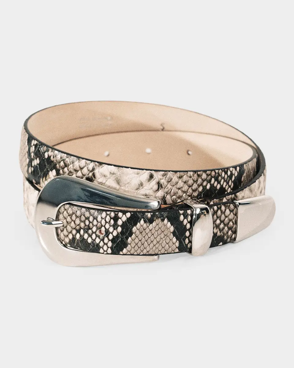 Déhanche Colette Snake-Embossed Leather Belt | Thumbnail 3 Déhanche Colette Snake-Embossed Leather Belt | Thumbnail 3