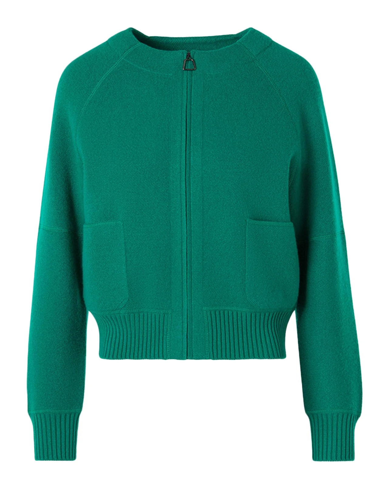 Cashmere Pique Zipped Cardigan Cashmere Pique Zipped Cardigan