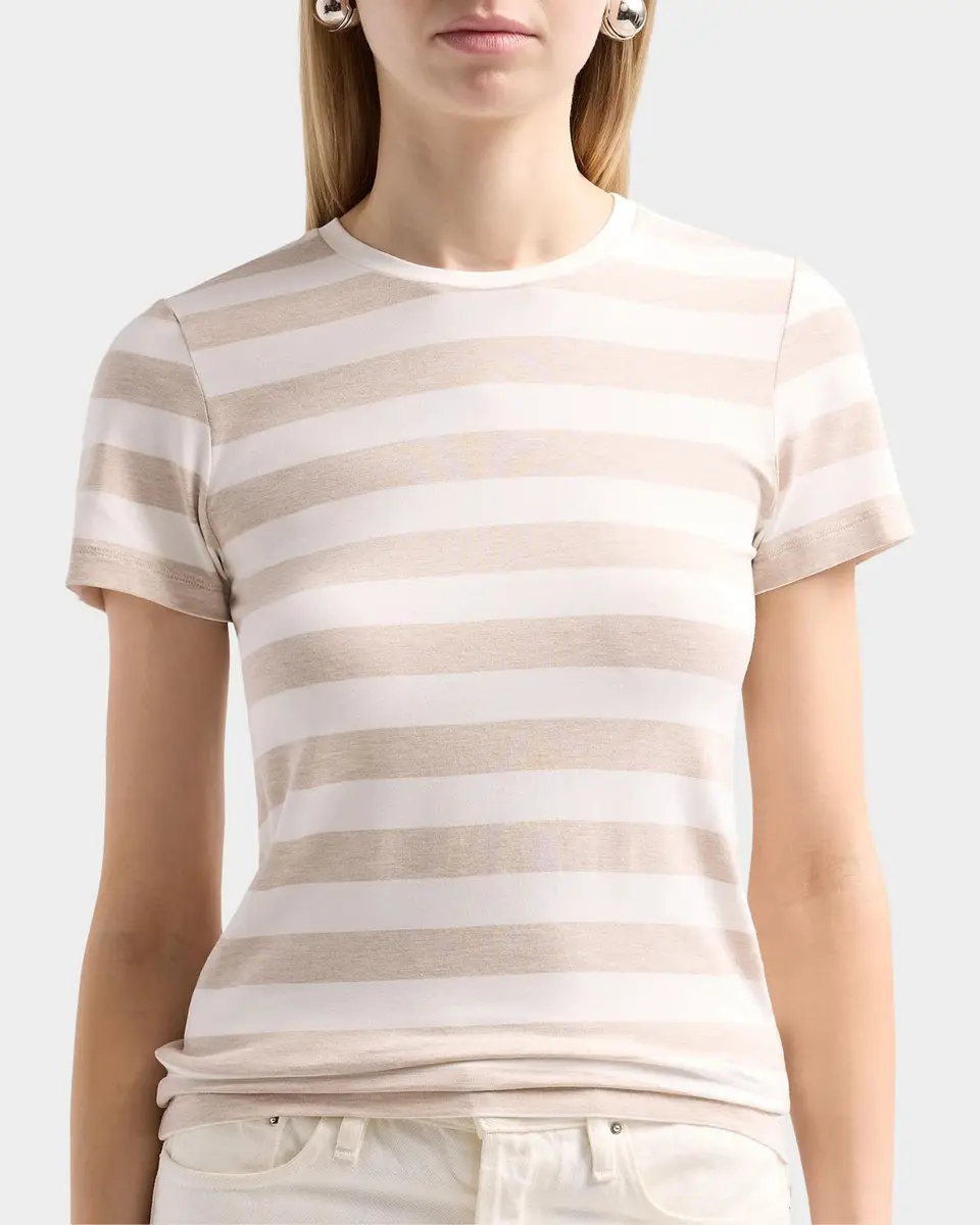 MAJESTIC FILATURES Striped Jersey T-Shirt | Thumbnail 4 MAJESTIC FILATURES Striped Jersey T-Shirt | Thumbnail 4