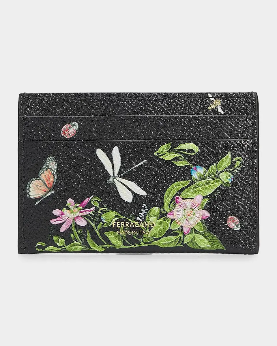 Ferragamo Gancini Eden Shoe Leather Card Case | Thumbnail 2