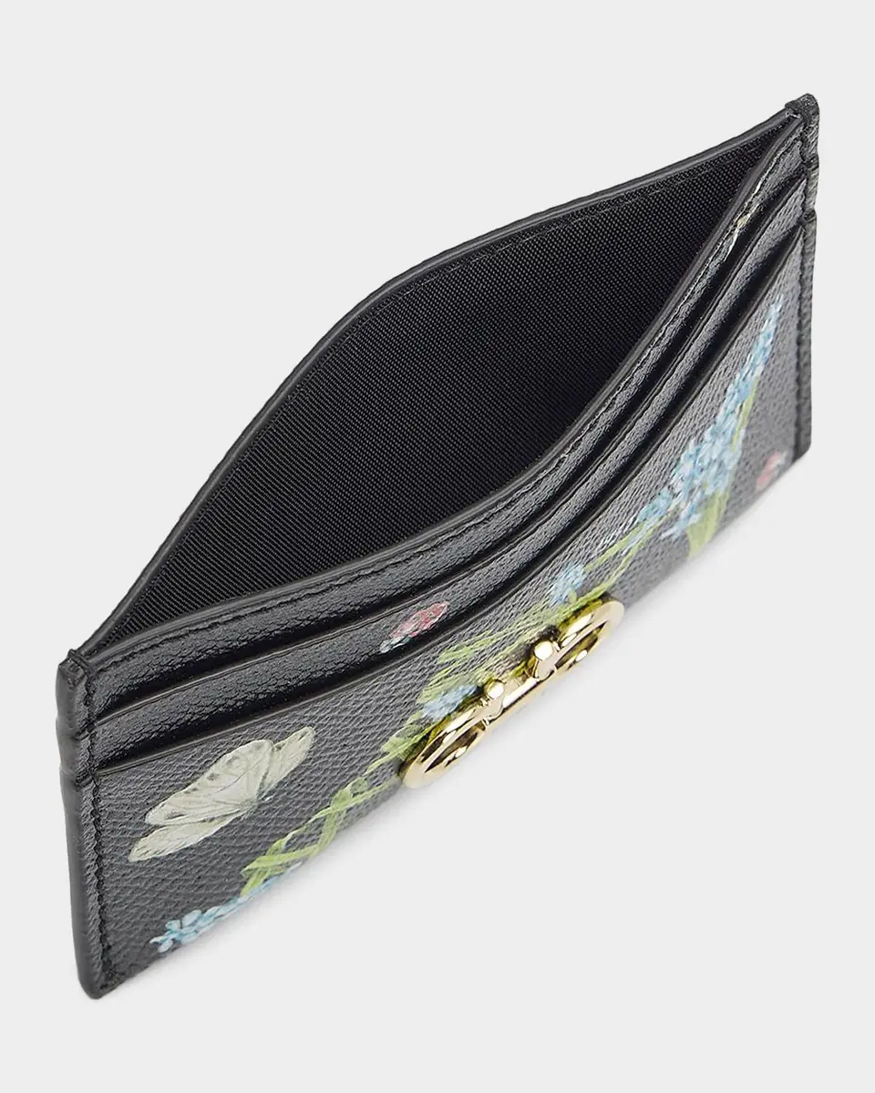 Ferragamo Gancini Eden Shoe Leather Card Case | Thumbnail 3