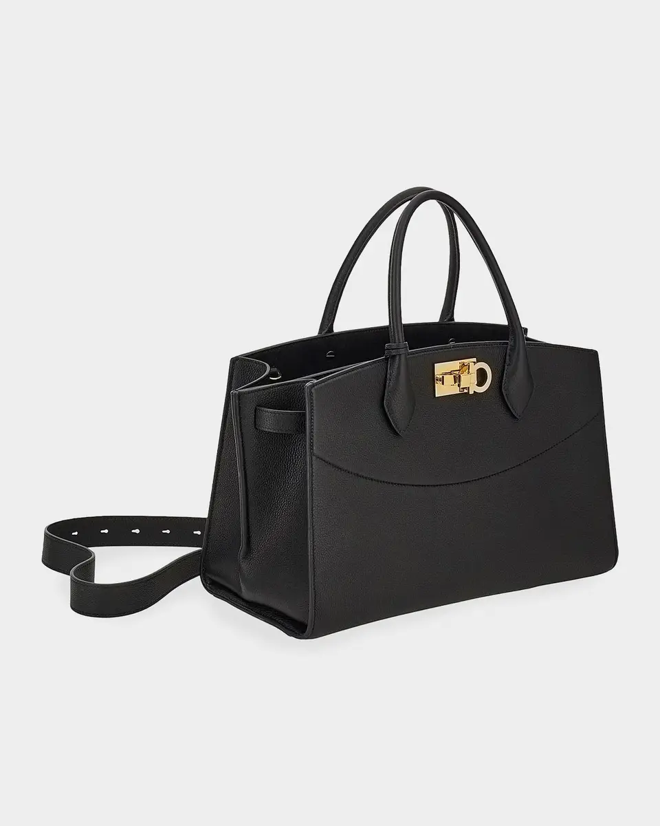 Ferragamo New Studio Medium Leather Top Handle Bag | Thumbnail 7