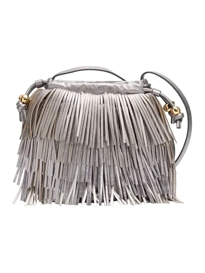 Leather Fringe Crossbody Bag