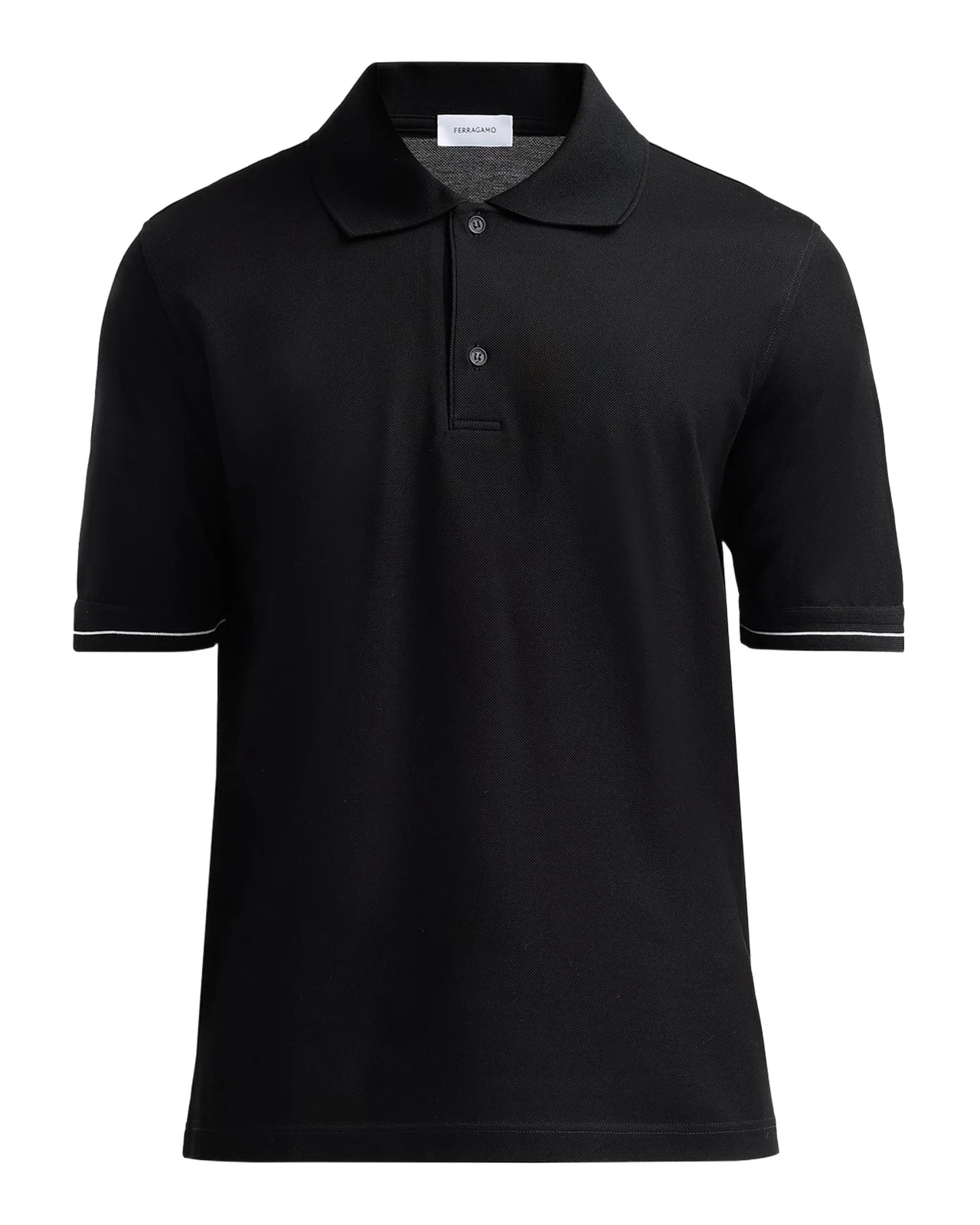 Ferragamo Men's Cotton Pique Short-Sleeve Polo Shirt