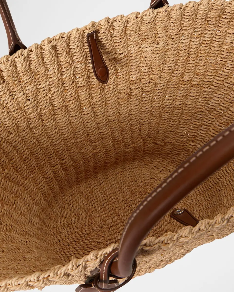 Polo Ralph Lauren Bellport Raffia Basket Tote Bag | Thumbnail 4 Polo Ralph Lauren Bellport Raffia Basket Tote Bag | Thumbnail 4