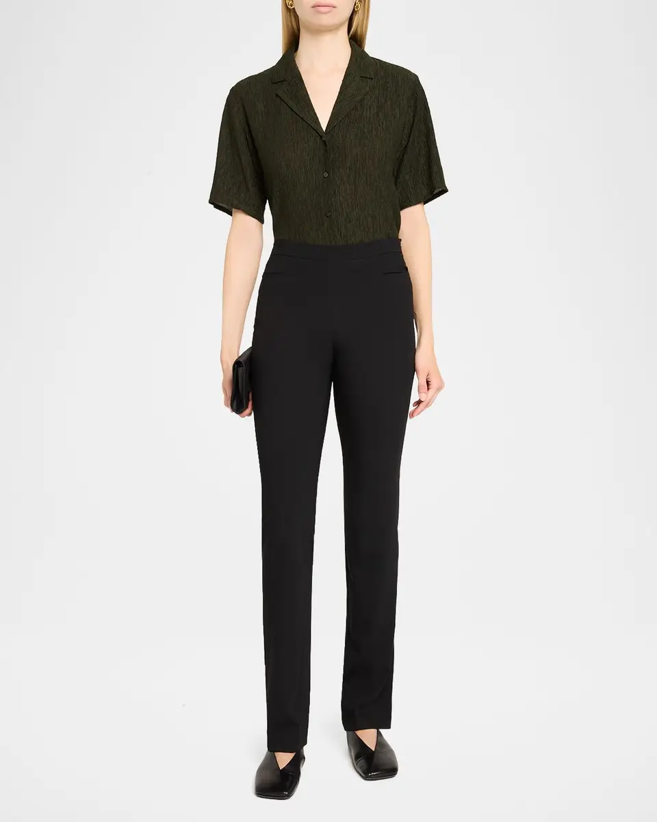 Eileen Fisher Crinkled Boxy Button-Front Shirt | Thumbnail 2 Eileen Fisher Crinkled Boxy Button-Front Shirt | Thumbnail 2