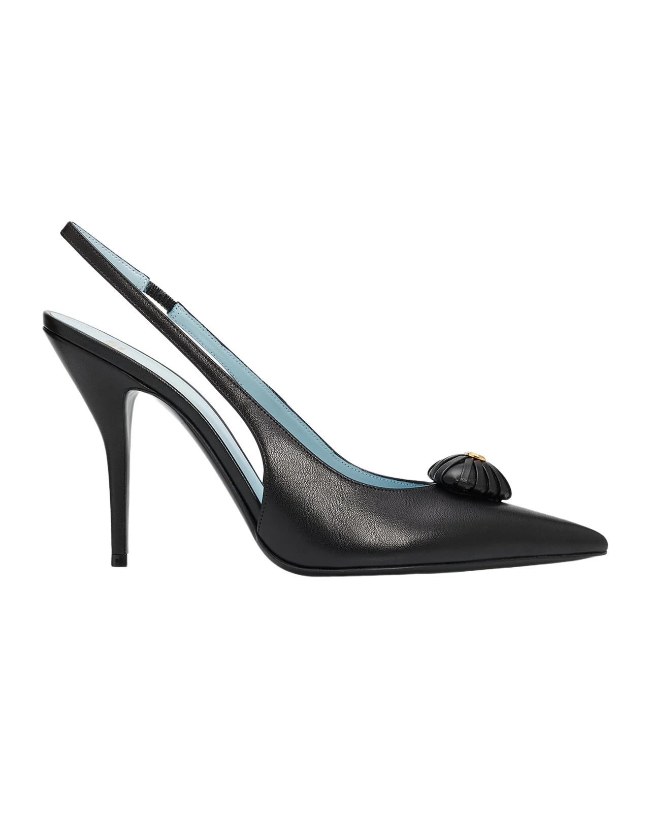 100mm Coeur Royal Leather Slingback Pumps