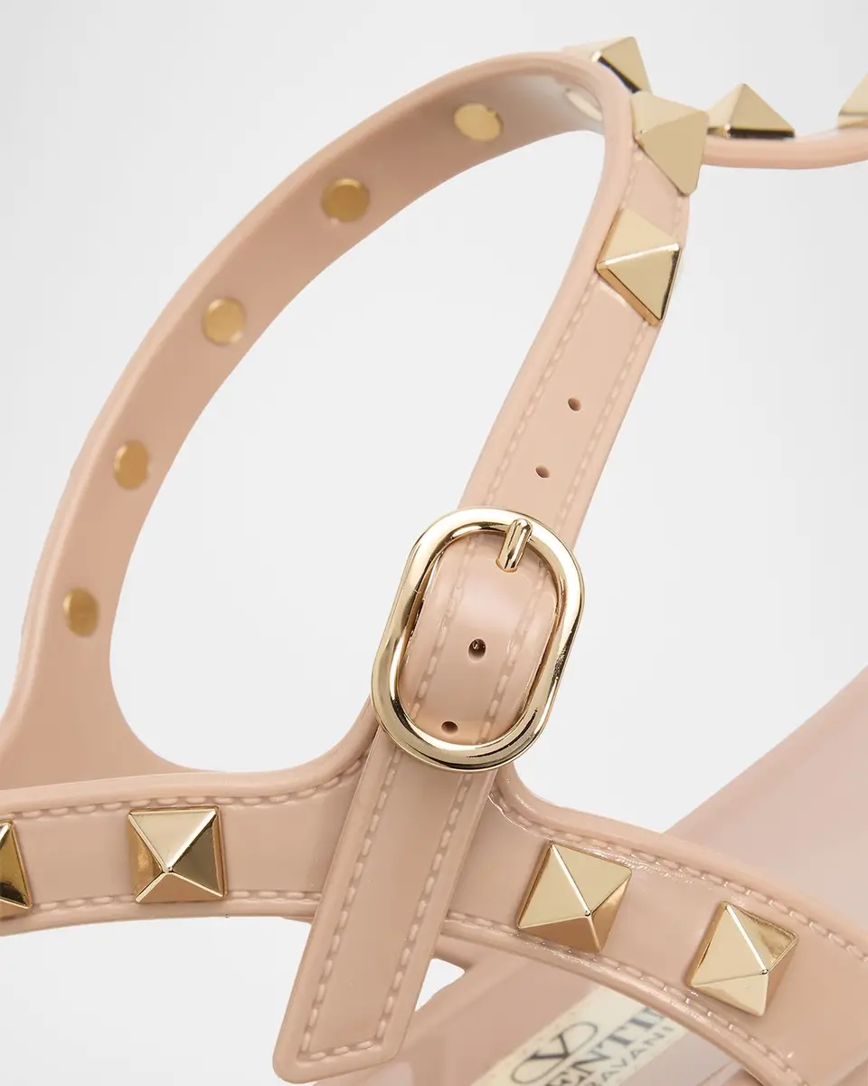 Valentino Garavani Summer Rockstud Jelly Flat Sandals | Thumbnail 5