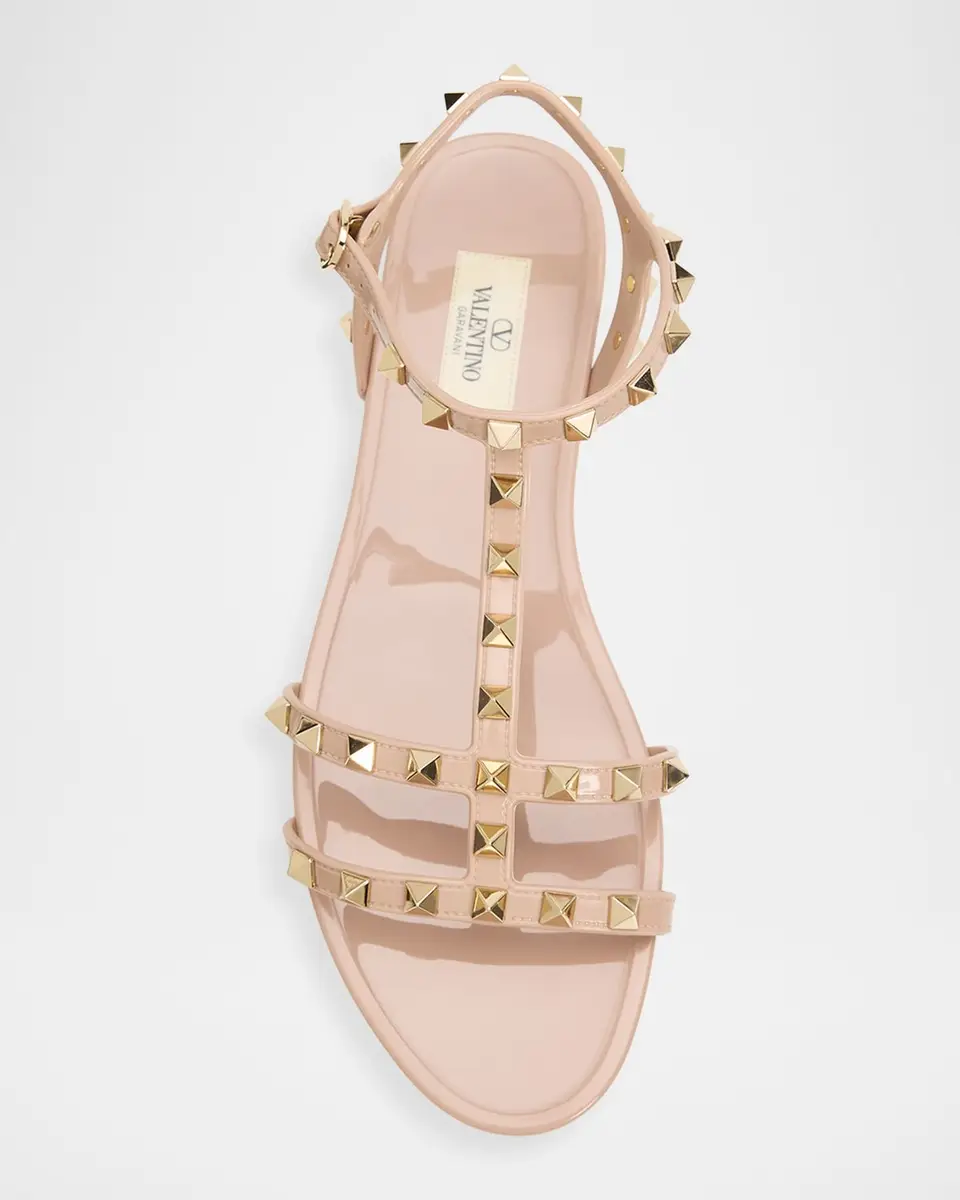 Valentino Garavani Summer Rockstud Jelly Flat Sandals | Thumbnail 6