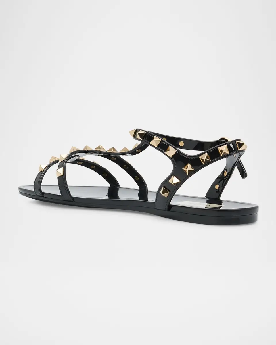 Valentino Garavani Summer Rockstud Jelly Flat Sandals | Thumbnail 4