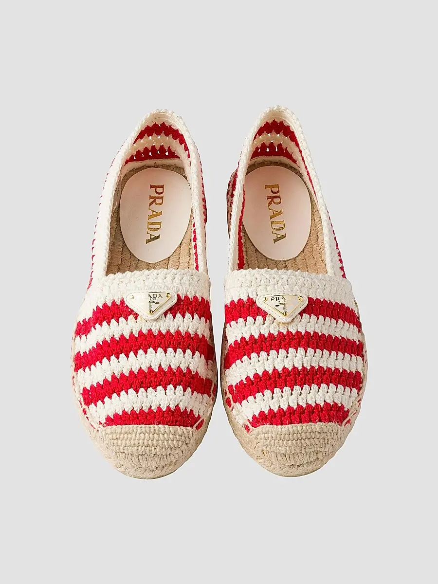 Prada Women's Crochet Espadrilles | Thumbnail 2