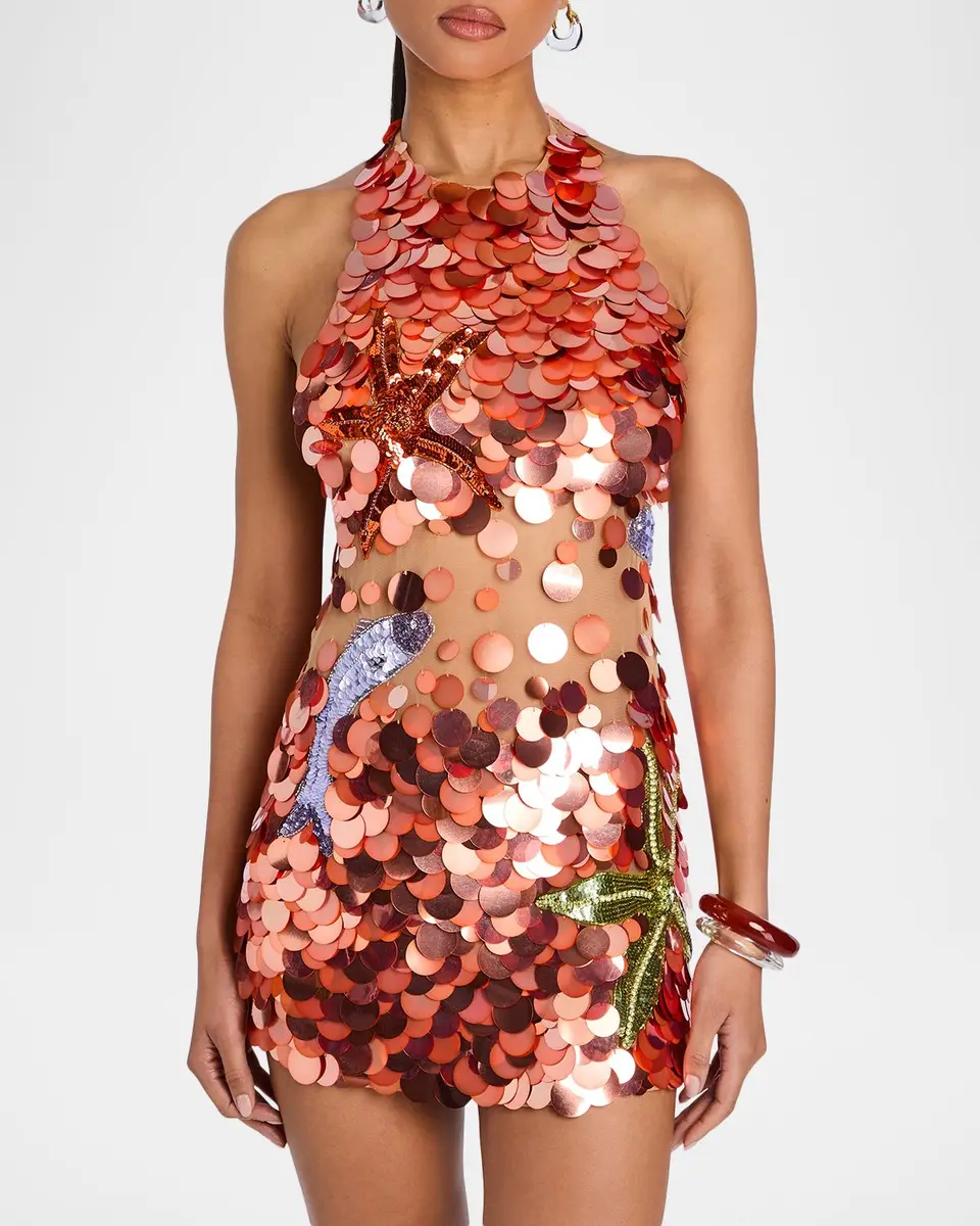 Retrofête Dorothy Sequined Mini Dress | Thumbnail 4