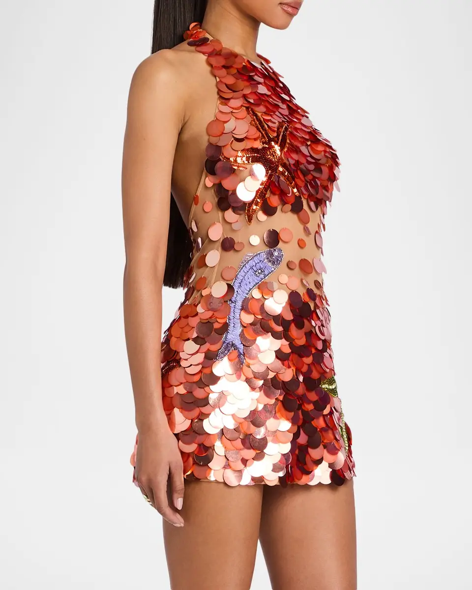 Retrofête Dorothy Sequined Mini Dress | Thumbnail 6