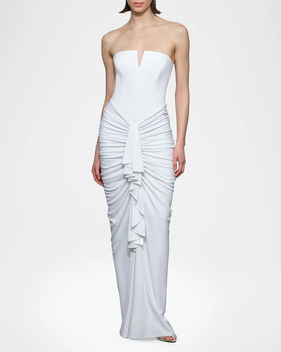 Et Ochs Selena Ruched Strapless Gown | Thumbnail 6 Et Ochs Selena Ruched Strapless Gown | Thumbnail 6